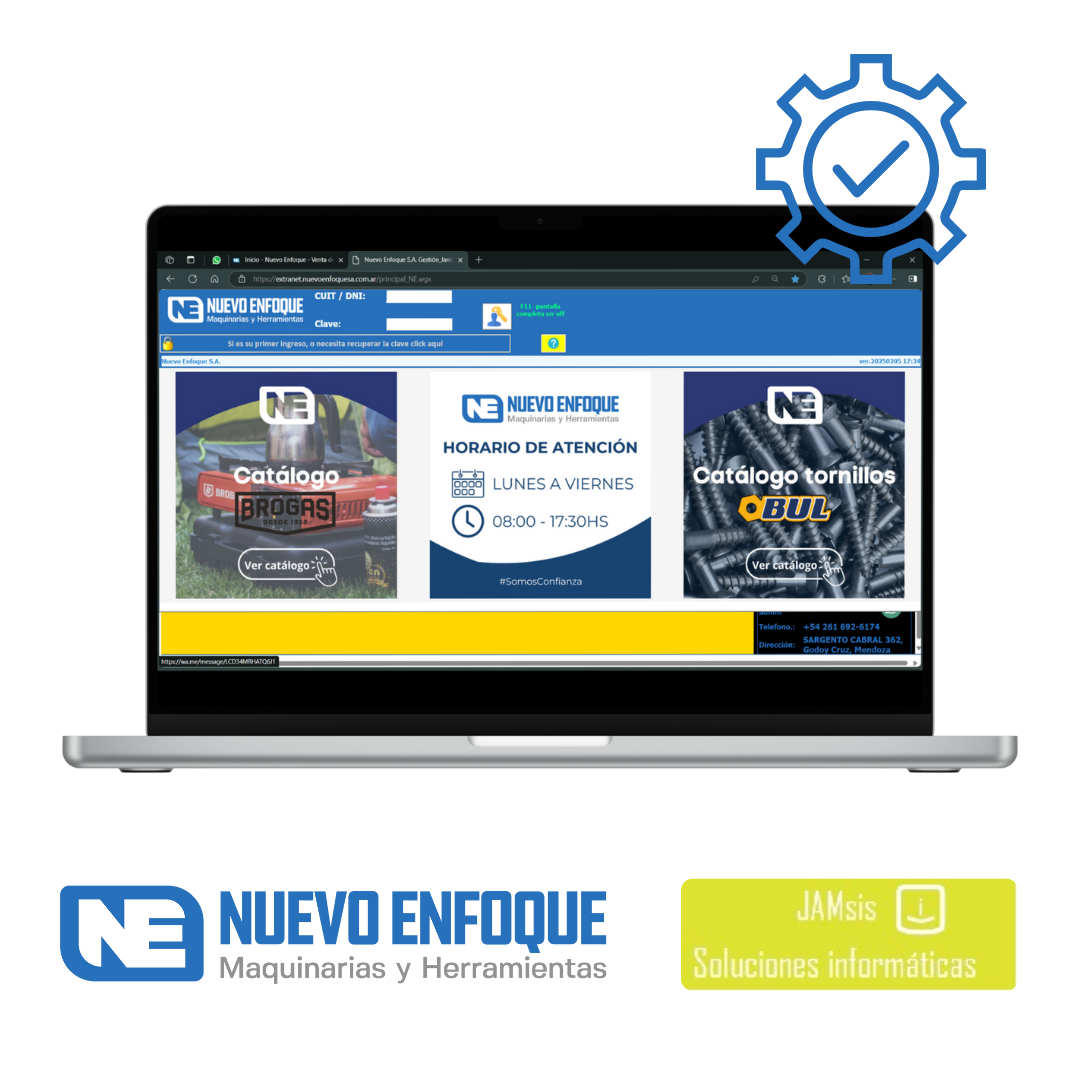 Promocion producto en pagina web